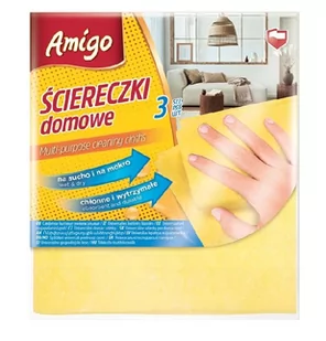 Politan Amigo Ściereczki Domowe Uniwersalne 3 Sztuki - Ściereczki, gąbki, czyściki - miniaturka - grafika 1