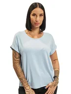 Koszulki i topy damskie - ONLY Damski jednokolorowy T-shirt Basic Okrągły dekolt Krótki rękaw Top ONLMOSTER, Niebieski (Cashmere Blue), M - miniaturka - grafika 1