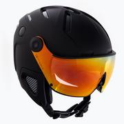 Kaski narciarskie - Kask narciarski męski Alpina Attelas Visor QVM czarny 9090130 - miniaturka - grafika 1