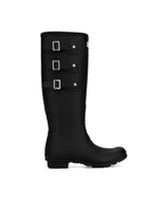 Kalosze damskie - Hunter Kalosze WFT2289RMA-BLK Czarny - miniaturka - grafika 1