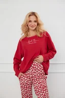 Piżamy damskie - Piżama Italian Fashion, Bawełna, długi rękaw, długie spodnie XXL, Evora - miniaturka - grafika 1