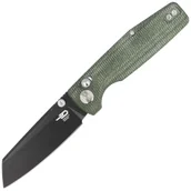 Noże - Nóż składany Bestech Slasher Green Micarta, Black Stonewashed D2 (BG43B-2) - miniaturka - grafika 1