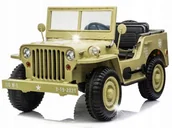 Pojazdy elektryczne dla dzieci - Auto na akumulator 3os J E E P Willys pilot PA0249 - miniaturka - grafika 1
