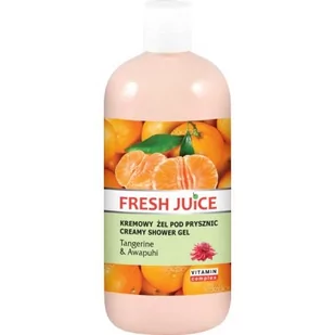 Elfa PHARM POLSKA FRESH JUICE Kremowy żel pod prysznic Tangerine & Awpuhi 500 - Kosmetyki do kąpieli - miniaturka - grafika 1