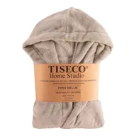 Szlafroki dla dzieci - Brązowy szlafrok dziecięcy z mikropluszu w rozmiarze 134-140 Delux – Tiseco Home Studio - miniaturka - grafika 1