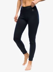 Legginsy termoaktywne damskie Odlo Merino 200 BL Bottom Long - black - Kalesony - miniaturka - grafika 1