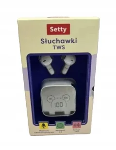 Setty TWS biały - Słuchawki - miniaturka - grafika 1