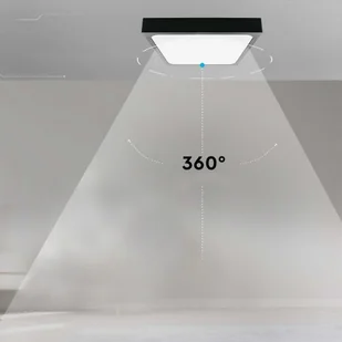 Plafon V-TAC 30W LED Kwadrat IP44 Czujnik Ruchu Mikrofalowy 42x42cm Czarny VT-8630SB-SQ 4000K 3000lm - Lampy sufitowe - miniaturka - grafika 5