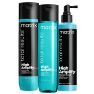 Zestawy kosmetyków damskich - Matrix High Amplify, zestaw kosmetyków na objętość, szampon + odżywka + spray - miniaturka - grafika 1