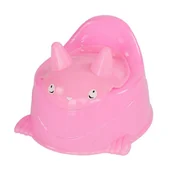 Nocniki - Nocnik tradycyjny plastikowy toaletka dla dzieci kibelek krzesełko różowy UC07001-4 - miniaturka - grafika 1