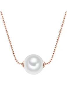 Nova Pearls Copenhagen Pozłacany naszyjnik z perłą - dł. 42 cm - Naszyjniki - miniaturka - grafika 1