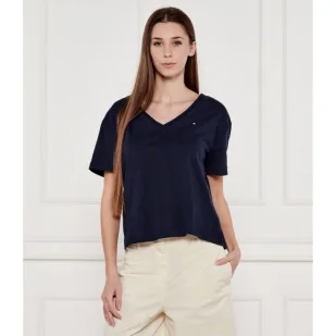 Tommy Hilfiger T-shirt Regular Fit - Koszulki i topy damskie - miniaturka - grafika 1
