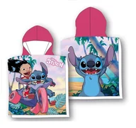 Okrycia kąpielowe dla dzieci - Ręcznik plażowy dziecięcy poncho 55x110 Lilo Stitch girl - miniaturka - grafika 1