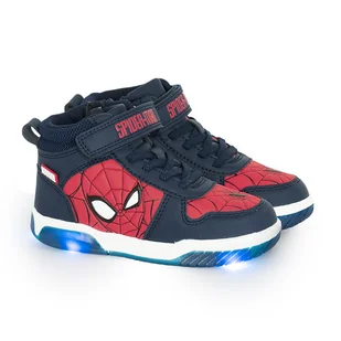 Cool Club, Trzewiki chłopięce, granatowe, skórzana wkładka, świecąca podeszwa, Spider-Man - Buty dla chłopców - miniaturka - grafika 1