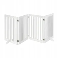 Zabezpieczenia dla dzieci - Barierka bramka zabezpieczająca odgradzająca drzwi Relaxdays biała - miniaturka - grafika 1