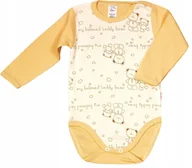 Body dla niemowląt - Body długi rękaw MISIE BEŻOWE 100% Bawełna r 62 KLEKLE - miniaturka - grafika 1