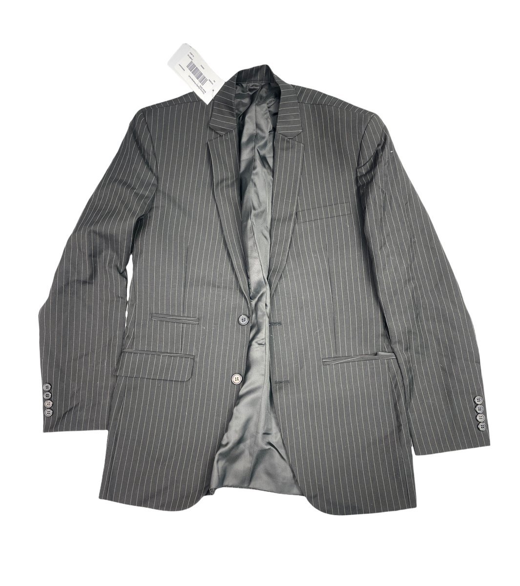 Czarna marynarka męska w paski