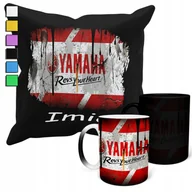 Gadżety dla niej i dla niego - ZESTAW KUBEK MAGICZNY + POSZEWKA Z PODUSZKĄ- MOTOCYKL YAMAHA PREZENT + IMIĘ - miniaturka - grafika 1