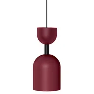 Lampy sufitowe - Lampa wisząca do jadalni Supuru SUA124P0 nad wyspę bordowa czarna - miniaturka - grafika 1
