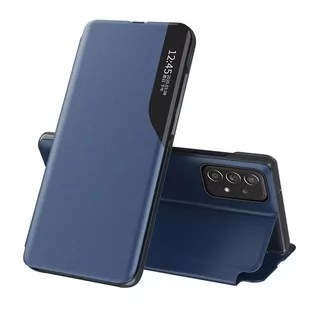 Hurtel Leather View Eco Case elegancki futerał etui z klapką i funkcją podstawki Samsung Galaxy A73 niebieski - Etui i futerały do telefonów - miniaturka - grafika 1