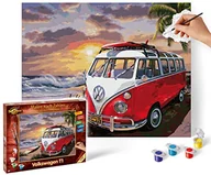 Malowanie po numerach - Schipper 609130861 malowanie według liczb – Volkswagen T1 – malowanie obrazów dla dorosłych, łącznie z pędzlem i farbami akrylowymi, 40 x 50 cm - miniaturka - grafika 1
