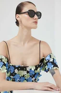Okulary przeciwsłoneczne - Tom Ford okulary przeciwsłoneczne damskie kolor czarny - miniaturka - grafika 1