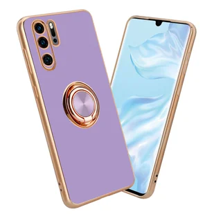 Pokrowiec Do Huawei P30 PRO Etui w Glossy Jasny Fiolet - Złoto magnetycznym Obudowa Case Cover Ochronny Cadorabo - Etui i futerały do telefonów - miniaturka - grafika 1