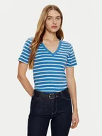 Koszulki i topy damskie - Tommy Hilfiger T-Shirt New Cody WW0WW40584 Niebieski Slim Fit - miniaturka - grafika 1