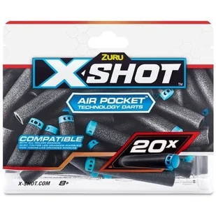 Strzałki ZURU X-Shot Excel Air Pocket Technology Darts 36587 (20 sztuk) - Zabawki militarne - miniaturka - grafika 1