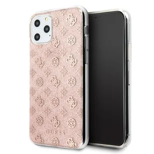 Guess 4G Peony Solid Glitter - Etui iPhone 11 Pro różowy - Etui i futerały do telefonów - miniaturka - grafika 1