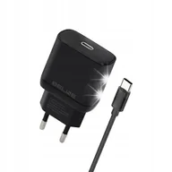 Ładowarki do telefonów - Ładowarka sieciowa Beline 1x USB-C 25W + kabel USB-C PD 3.0 GaN Czarny - miniaturka - grafika 1