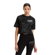Koszulki i topy damskie - Koszulka damska DIADORA L. T-SHIRT SS CROP MANIFESTO - miniaturka - grafika 1