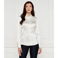 Koszule damskie - GUESS Satynowa koszula Fernanda | Slim Fit - miniaturka - grafika 1