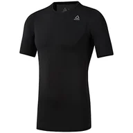 Koszulki męskie - Reebok Męski T-shirt Wor Sl Ss Sld Comp XS czarny - miniaturka - grafika 1