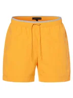 Spodenki męskie - Tommy Hilfiger Męskie spodenki kąpielowe Mężczyźni żółty|pomarańczowy jednolity, M - miniaturka - grafika 1