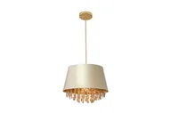 Lampy sufitowe - Lampa wisząca NESTO E27 - złoty/kremowy - miniaturka - grafika 1