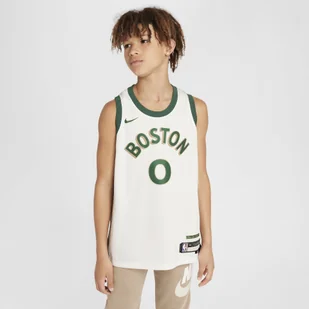 Koszulka dla dużych dzieci Nike Dri-FIT NBA Swingman Jayson Tatum Boston Celtics City Edition 2023/24 - Biel - Swetry męskie - miniaturka - grafika 1