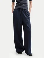 Spodnie damskie - Tom Tailor Denim Spodnie materiałowe 1045693 Granatowy Regular Fit - miniaturka - grafika 1