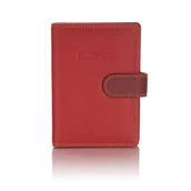 Etui na dokumenty i karty - Kolorowe skórzane etui na paszport Visconti RB-75 RFID - czerwony - miniaturka - grafika 1