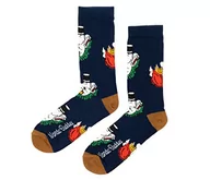 Skarpetki męskie - Moominpappa Chilling męskie skarpety Moomin Socks skarpety męskie, Niebieski i brązowy, 40-45 EU - miniaturka - grafika 1
