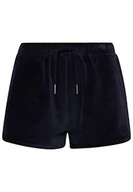 Spodenki damskie - Superdry Damskie szorty z dżerseju w stylu vintage, Rich Navy, M - miniaturka - grafika 1