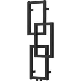Mexen Grid grzejnik łazienkowy dekoracyjny 870 x 360 mm, 209 W, czarny - W215-0870-360-00-70 - Grzejniki łazienkowe - miniaturka - grafika 1