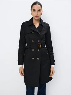 Mohito - Czarny trencz - czarny - Płaszcze damskie - miniaturka - grafika 1