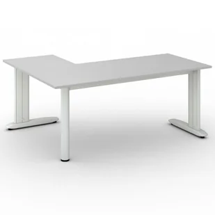 B2B Partner Biurko Flexible L 1800 x 1400 mm, schwarz 468271 - Stoły i stoliki do biura - miniaturka - grafika 1