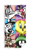Okrycia kąpielowe dla dzieci - Ręcznik kąpielowy Looney Tunes Grupa, 70 x 140 cm - miniaturka - grafika 1