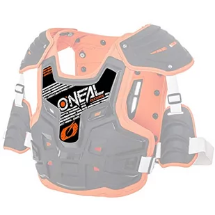 O'NEAL | Protector Spare Part | Motocross Enduro | Trwała naklejka zastępcza dla PXR Stone Shield | Zapasowa naklejka PXR Stone Shield | Czarny Orange | OS - Akcesoria motocyklowe - miniaturka - grafika 1
