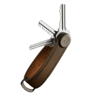 Etui na klucze - Skórzane etui na klucze Orbitkey Key Organiser Crazy Horse - oak brown/brown - miniaturka - grafika 1