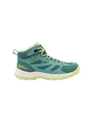 Buty dla chłopców - Jack Wolfskin Unisex Vojo Tour Texapore Mid K buty trekkingowe dla dzieci, zielony (jade green), 30 EU - miniaturka - grafika 1