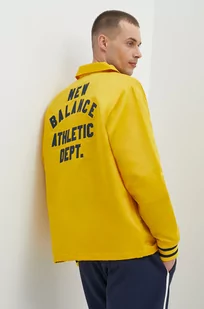 New Balance kurtka koszulowa kolor żółty przejściowa MJ41553GGL - Kurtki męskie - miniaturka - grafika 1