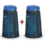 Kosze na śmieci - B2B Partner Plastikowy kosz na śmieci na odpadki na worki 120L - 1+1 GRATIS 777038 - miniaturka - grafika 1